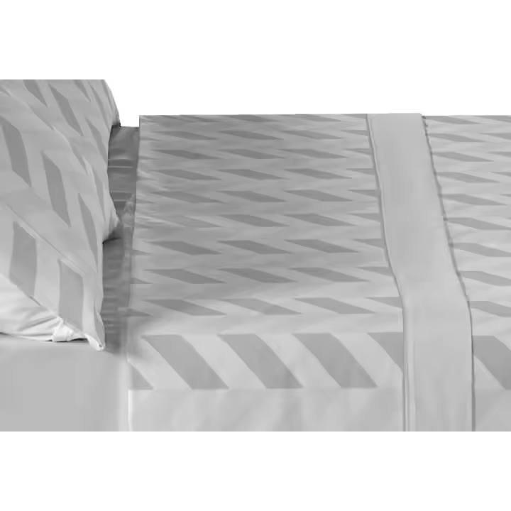 Plusdescanso - Juego de sábanas invierno Franela 100% Algodón Extrasuave y super calentito. Espiga Gris.  Compuesto por bajera, encimera y funda de almohada. FABRICACIÓN ESPAÑOLA. - 1