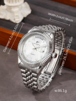 Reloj De Pulsera De Lujo Para Negocios Para Hombres Acero Inoxidable Cuarzo Movimiento Reloj Cronógrafo Casual Regalo De Vacaciones Para Parejas - details 8