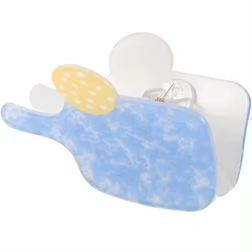 Pinzas para el pelo, pinzas para el pelo deportivas, pinzas para el pelo con forma de paletas de pickleball, pinzas para el pelo con forma de mordaza, pinzas para el pelo, accesorios para el cabello para mujeres y niñas - 1