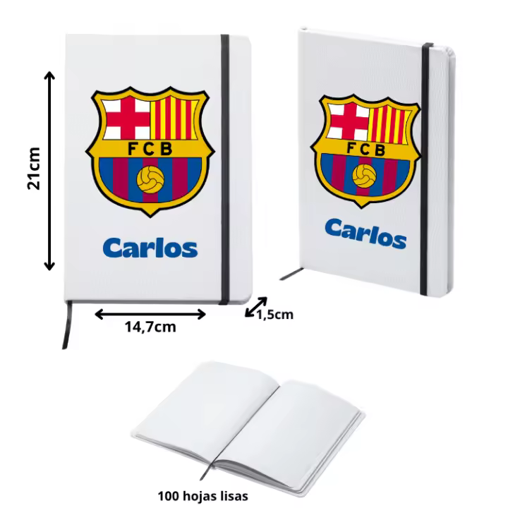 FCB Mochila + Botella Térmica + Taza Cerámica (DEJAR NOMBRE EN CHAT O NOTAS) - Diseño + Nombre - Regalo perfecto - Futbol Club Barcelona - 1