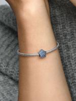 Pandora - Charm de Estrella with lamatives pavé-Plata de Lei - details 2