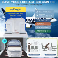Likros-mochila de viaje para ordenador portátil para mujer, bolsa de equipaje de mano aprobada por la aerolínea, Ryanair-Easyjet  40x20x25 Easyjet 45x36x20 - details 2