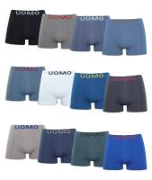 Liababylove, pack 12 Calzoncillos Licra Sin Costuras Boxer Hombre Suaves, Elásticos y Cómodos - Colección UOMO , tres tallas disponibles, adaptables, transpirables, tres tallas a elegir - details 3