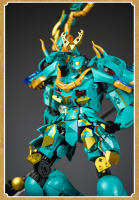 Bloques De Construcción Clásico Mecha Qinglong King De Sluban Juguete Educativo Para Niños Figura De Mecha Modelo Set De Bloques Colección Regalo Festivo Compatible Con Lego ABS Irregular Shape - details 7