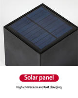 Lámpara De Pared Solar LED Exterior IP65 Impermeable Con Sensor De Luz Para Jardín Patio Balcón Decoración De Valla Moderno - details 9
