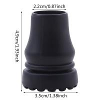 Protector De Punta De Bastón Antideslizante Para Caminar Y Trekking Funda Para Palos De Apoyo Capa Protectora De Goma Para Caminatas Y Escalada - details 0