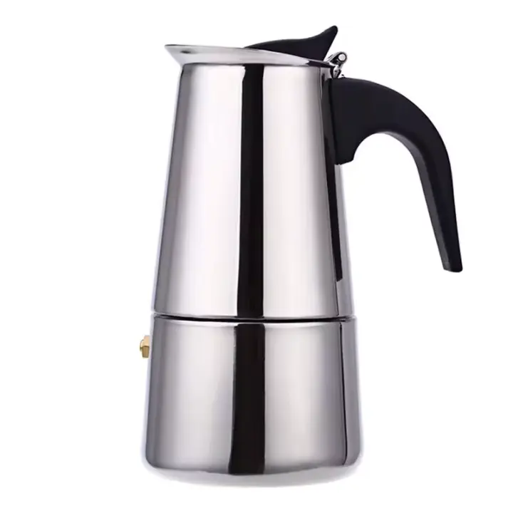 Cafetera de Maple inoxidable para uso en el hogar, Cafetera Italiana Moka, cafetera Expreso, cafetera percoladora, servicios de café para Latte - 1