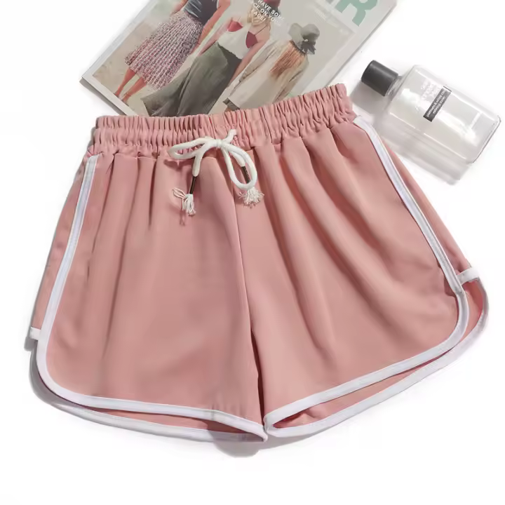 Shorts De Lino De Algodón Para Mujer Cintura Alta Oversized Moda Casual Deportiva Running Shorts Femeninos S-4XL - 1