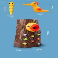 Juguete Educativo Montessori Para Niños Cazador De Lagartos De Madera Juego Magnético Para Desarrollo Infantil Tablero Ocupado - details 12