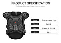 Chaleco De Motocross Para Niños WOSAWE Protección Corporal Anticaída Armadura De Hombro Y Espalda Para Racing - details 2