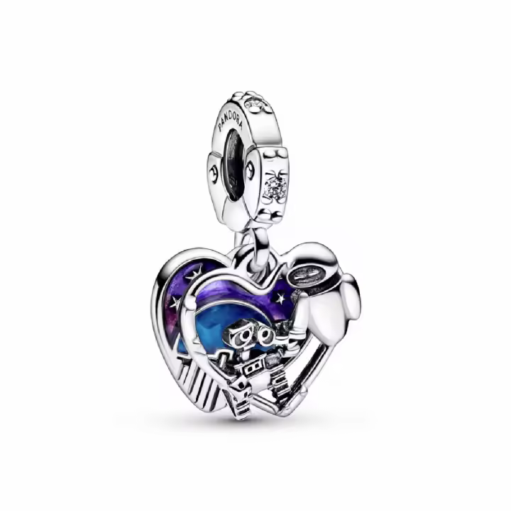 Charm Colgante Pandora Wall-E y Eva de Disney Pixar - 1