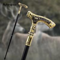 Bastón De Moda Elegante De 90cm Con Manija De Ciervo Dorado Y Negro Decoración De Cosplay Para Hombres Accesorio De Calzado Y Ropa - details 0