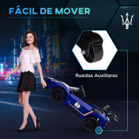 AIYAPLAY Coche Eléctrico para Niños de +3 Años Maserati GT2 Coche Eléctrico con Batería 12V Carro Eléctrico Infantil con Mando a Distancia Faros LED Bocina Música y Ruedas Auxiliares - details 4
