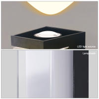 Luz De Pared Exterior Impermeable Para Decoración De Jardín Luz Atmosfera LED Ajustable AC85-265V Instalación En Casa Estilo Moderno - details 6