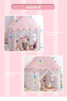 Carpa De Juguete Para Niñas Casa De Castle De Princesa Plegable Decorativa Para Habitación Interior Y Exterior Regalo De Navidad Para Niñas De 0 a 12 Años - details 9