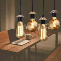 Soporte De Bombilla Vintage Edison E27 Para Luz De Techo Pendente Decoración Retro En Casa Fuente De Energía AC 220V - details 8