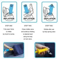 Almohada De Pie Inflable Para Viaje Y Oficina Almohada De Descanso Para Pies Con Soporte De Pierna Rectangular De Poliéster 100% - details 7