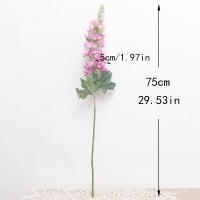Rama De Flores Artificiales Hyacinthus Delphinium 75CM Larga Para Decoración De Hogar Sala De Estar Vaso Arreglo Floral Decoración De Boda - details 1