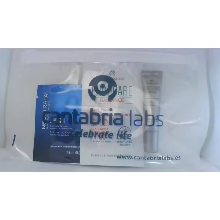Cantabria Pack luminosidad: 1 Disco repair Citriate Solution + 1 Endocare Radiance Peel mask+ 1 Endocare Renewel Confort Cream 3ml - 1