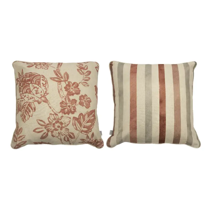NAF NAF 2 Fundas de cojín de decoración BARCELONA 50x50 cm 85% algodón 15% poliéster. Fabricado en España. - 1