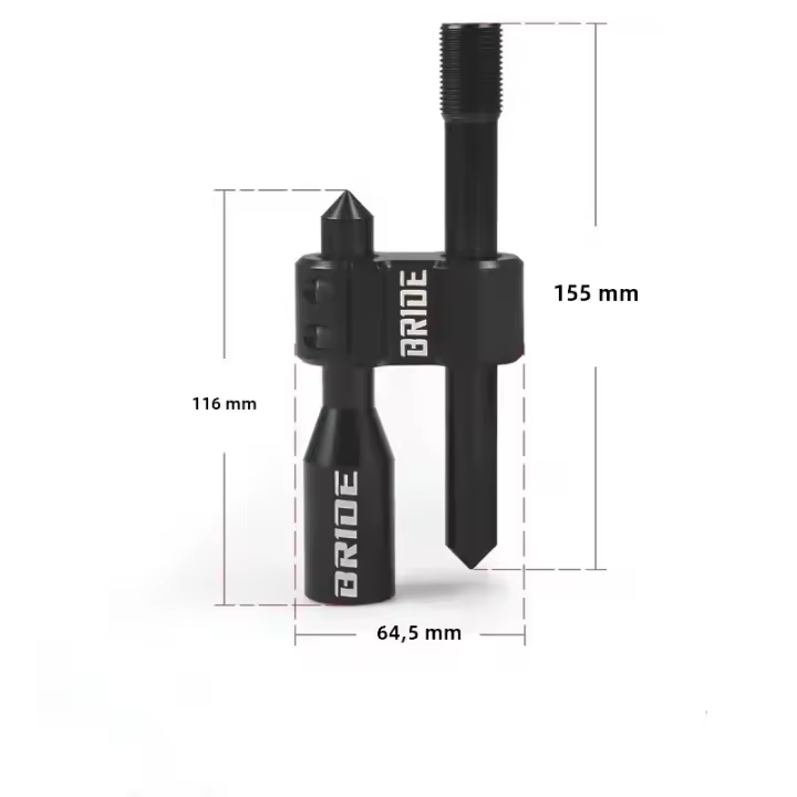 Nuevo Extensor De Manillar De Cambios BRIDE De Aleación De Aluminio Tipo H Con 3 Adaptadores Universal Ajustable Para Coche - 1