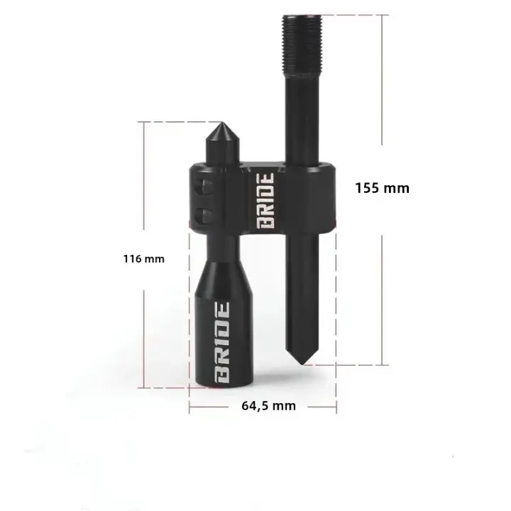 Nuevo Extensor De Manillar De Cambios BRIDE De Aleación De Aluminio Tipo H Con 3 Adaptadores Universal Ajustable Para Coche - 1