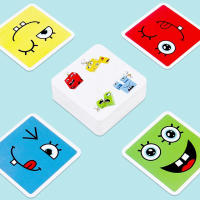 Cubo Mágico De Madera Para Niños Juego Interactivo De Expresiones Faciales Con Cambios De Cara Para 4 Jugadores Bloques De Construcción Educativos - details 11