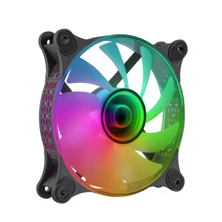 Mars Gaming MF-3D, Ventilador ARGB 360° 12cm, Espejo Infinito 3D, Sistema Anti-vibraciones, Ultra-silencioso, Compatibilidad Total, Ventilador Gaming Negro, Rosa o Blanco - 1