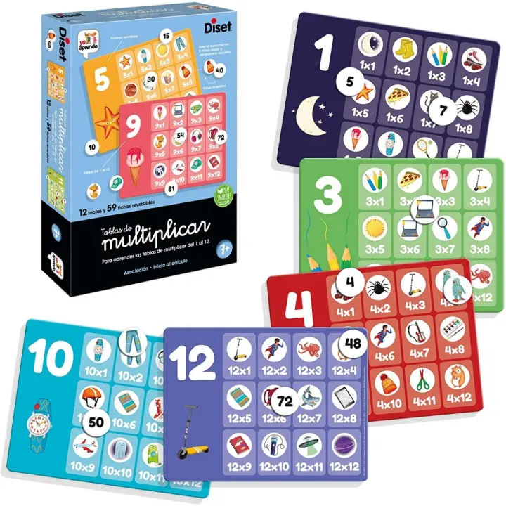 Diset - Tablas de multiplicar. Para aprender las tablas de multiplicar del 1 al 12 - 1