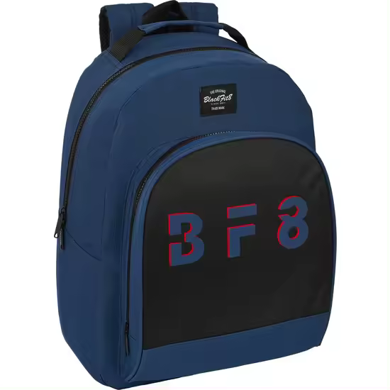 SAFTA  BLACKFIT8 Mochila Adaptable a Carro Portamochilas con Bolsillos laterales portabotellas - Mochila Diseño Único y Licencia Oficial con dos compartimentos grandes - Mochila Hombreras y espalda ergonómicas y acolchadas - Mochila - 1