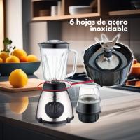 Licuadora y Molinillo con vaso de vidrio / Potencia máxima 1000w/ Royal Swiss - details 1