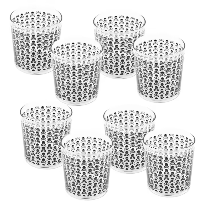 Set de 8 vasos de agua 35cl cristal Scalpers Home - 1