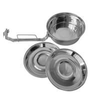 Fiambrera con 2 Platos Acero inoxidable Porta alimentos, Cocinar o Calentar Comida al fuego Para Camping trabajo Pesca Viaje - Maxia Martket - details 2