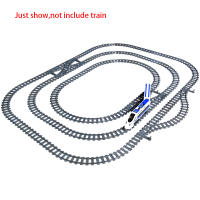 Bloques De Construcción DIY Para Niños MOC Ideas Creativas De La Ciudad Tracks De Tren Rectas Curvas Cruces De Caminos Rail Bloques De Crea Tu Propia Estación De Tren - details 4