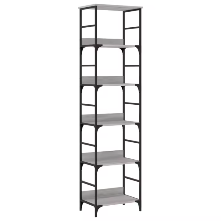 Estantería Sonoma 50x33x188,5cm madera ingenierada gris - 1