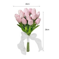 Lámpara De Noche LED En Forma De Tulipán Imitación De Flor Artificial Decoración Para El Hogar Con 5/10 Tulipes PVC - details 12