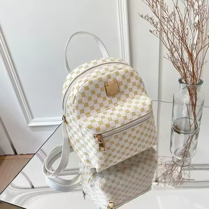 Mochila De Moda Para Niñas Mochila Pequeña Para Escuela Bolso Cruzable Versátil Con Cierre De Cremallera Bolsa Diaria Para Compras - 1