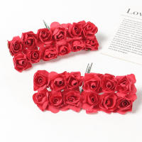 144Pcs Bouquet De Rosas Artificiales Para Decoración De Hogar Y Wedding Flores Falsas De Papel Para Regalos De Navidad Accesorios De Adorno Para Fiesta De Aniversario Y Bodas - details 16