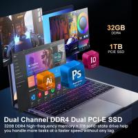 Portátil Ninkear N16 Pro Laptop, 2K 120Hz Pantalla IPS 16 pulgadas 2560*1600, Intel Core i9-12900HK 14 núcleos, 32GB RAM 1TB SSD, Windows 11, 100% sRGB, WiFi 6, Batería 5000mAh, Teclado retroiluminado, 1* Type-C*, 2*USB 3.0, 1*USB 2.0, 1*HDMI, 1*RJ45 - details 8