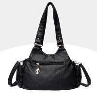Bolso De Hombro Vintage Yogodlns Para Mujer En Cuero PU Suave Gran Capacidad Bolso De Mano Moda Con Manija De Color Stitching - details 26