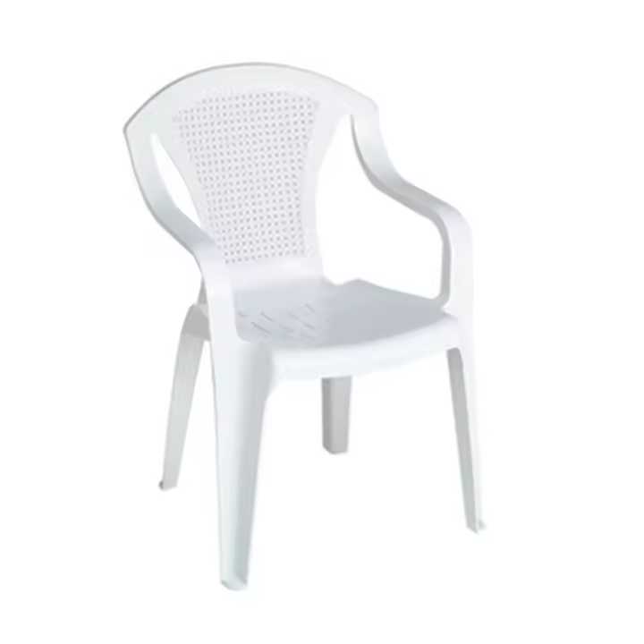 Sillón de Jardín Resina Rejilla 8106 Blanco - 1