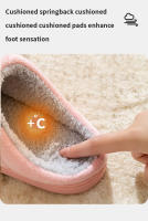 Zapatillas De Casa Para Hombre Antideslizantes Y Calientes Con Pelo Fluffy Suela Resistente Al Desgaste Uso Interior Otoño E Invierno - details 5