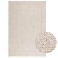 vidaXL Alfombra ZIZUR aspecto yute interior/exterior 140x200 cm en color Beige/Crema - details 1