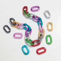30pcs Bolas De Acero Metálico Para Pulseras Collares Y Aretes DIY Forma Oval Tamaño 27x16mm Accesorios De Joyería - details 10