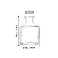 Botella De Difusor De Fragancia Para El Hogar 50ml Vidrio Reciclable Para Aceites Esenciales Regalo Para Fiestas Con Palos De Difusor - details 6