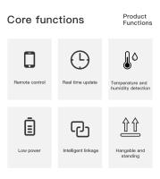 Sensor De Temperatura Y Humedad WiFi LCD Tuya Compatible Con Alexa Y Google Home Automación Doméstica Medidor De Clima Para El Hogar - details 6