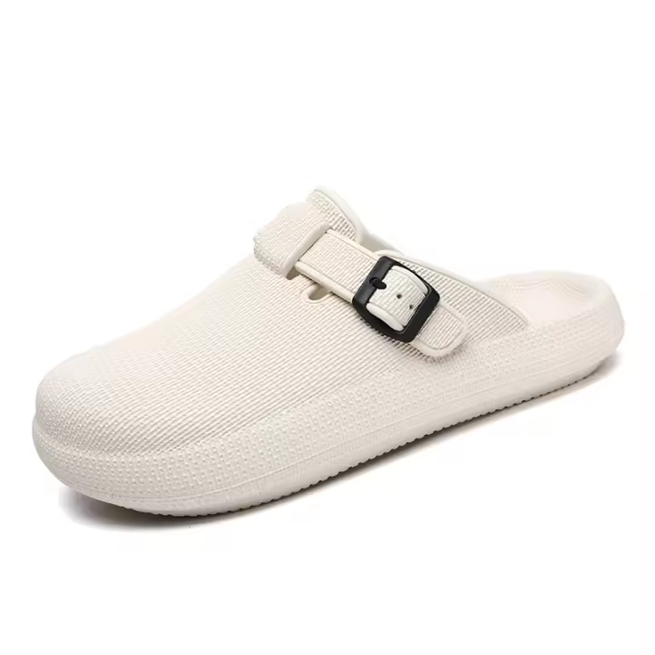 EZIIOT Zapatillas De Pareja De Lujo Y Luz Suaves Para Pies Cómodas Para Exterior Playa Tiempo Libre Diseño De Moda Tamaño Grande Beige 36-45 - 1