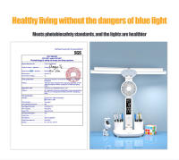 Lámpara De Escritorio LED Con Ventilador Y Reloj Digital USB Luz De Lectura Táctil Plegable De 3 Colores Luz Nocturna Para Ojos Cuidado - details 2