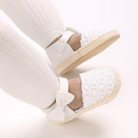 Zapatillas De Verano Para Bebés Niñas 0-18M Con Lazo Casual Sandalias Suave Cómodas Para Primeros Pasos Material Transpirable Tela Y Algodón - details 40