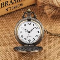 Reloj De Bolsillo Vintage Bronce Con Patrón De Tarot Colgante De Constelación Suerte Sol Luna Para Niños Y Adultos - details 3